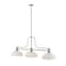 Z-Lite Melange 3 Light Chandelier, Brushed Nickel & Matte Opal 725-3BN-DMO14 - alternate 2